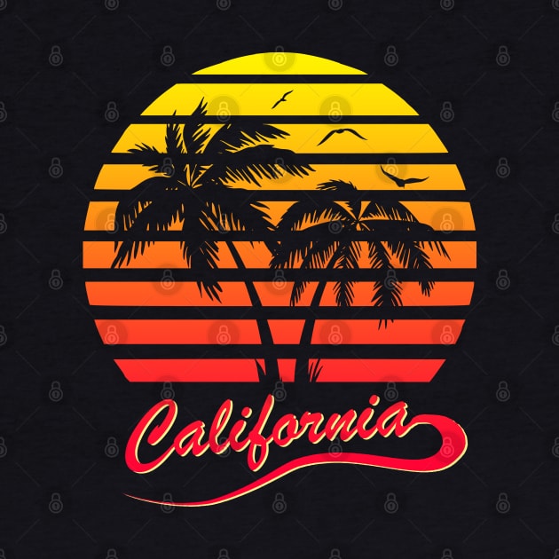 California 80s Sunset by Nerd_art